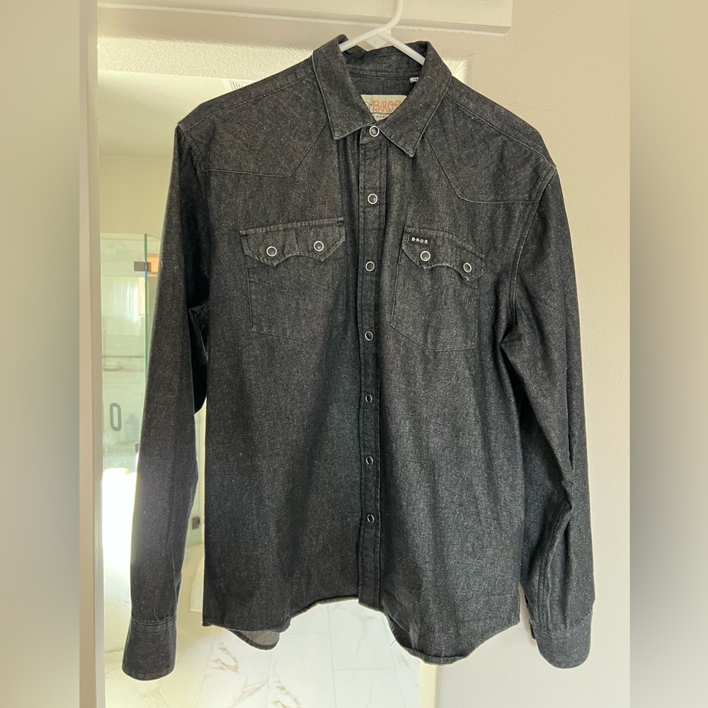 Howler Bros Men’s Raw Denim Snap Shirt